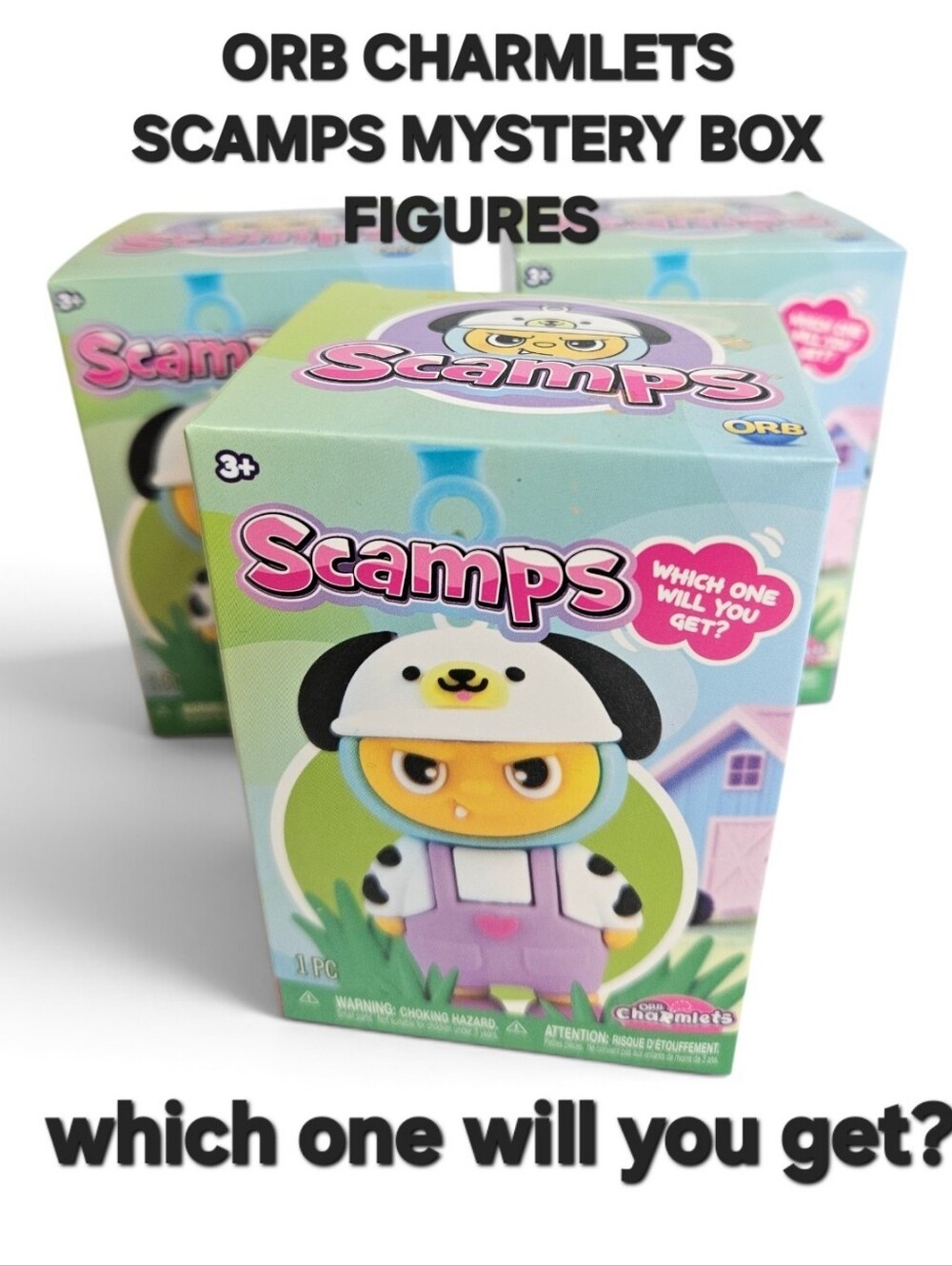 VIRAL ORB CHARMLETS SCAMPS BLIND BOX MYSTERY FIGURE KAWII COLLECTABLE TOY 3x